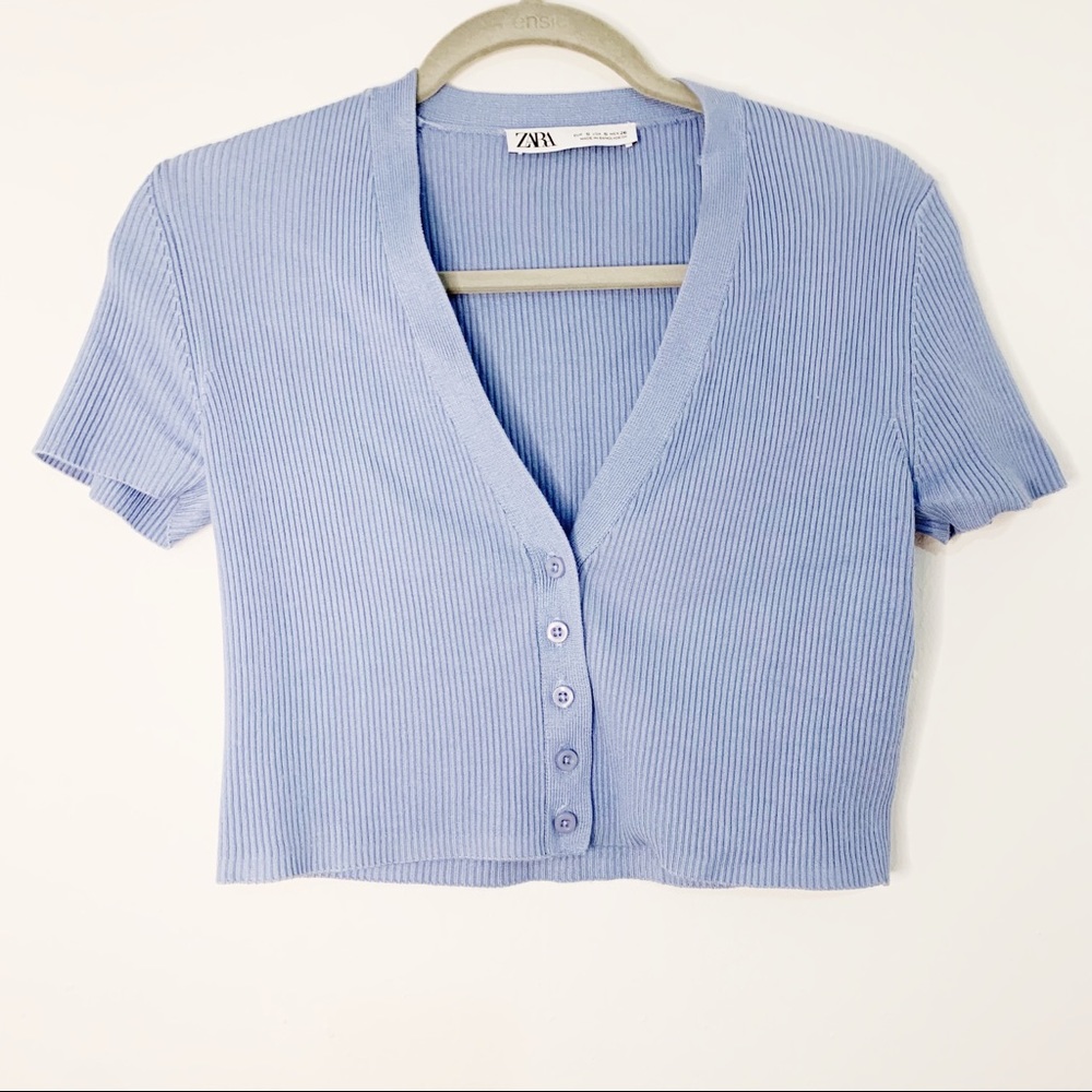 Zara knit cropped sweater